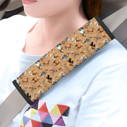 10 Animal Designs, Seat Belt Cover Pad For Adults 2 Pcs