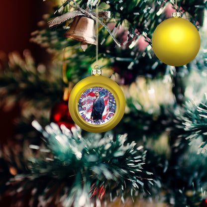 Charlie Kirk "If you believe..", Memorial Christmas Ball Ornaments
