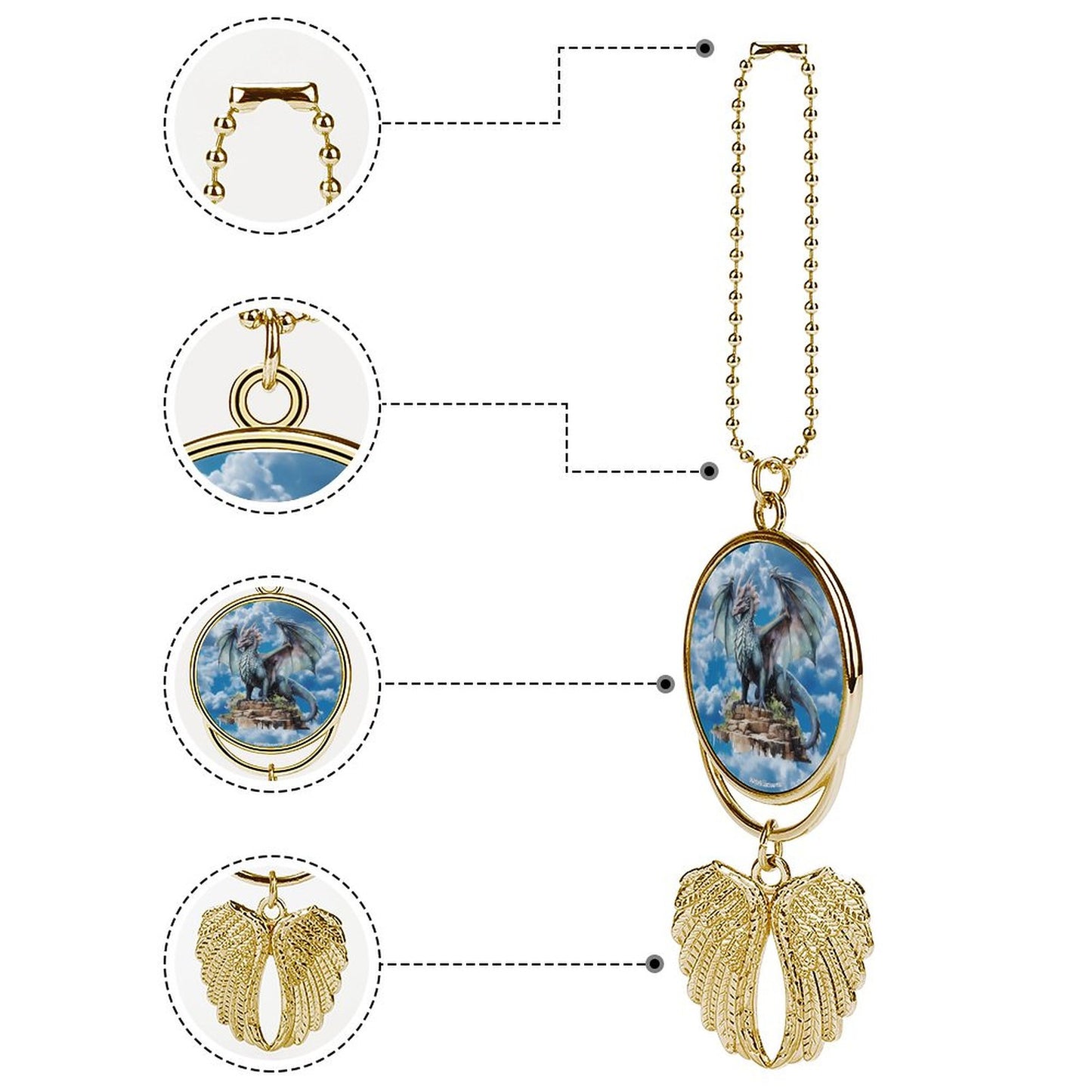 Sky Dragon Car Pendant