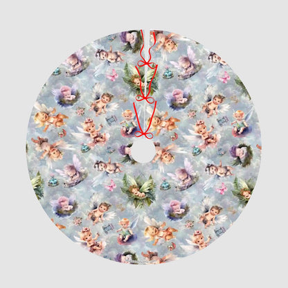 6 Fairy / Angel Designs, Plush Christmas Tree Skirt