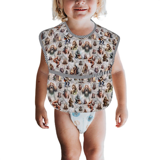 20 Sasquatch Bigfoot Designs, 1 Pocketed Baby Bib