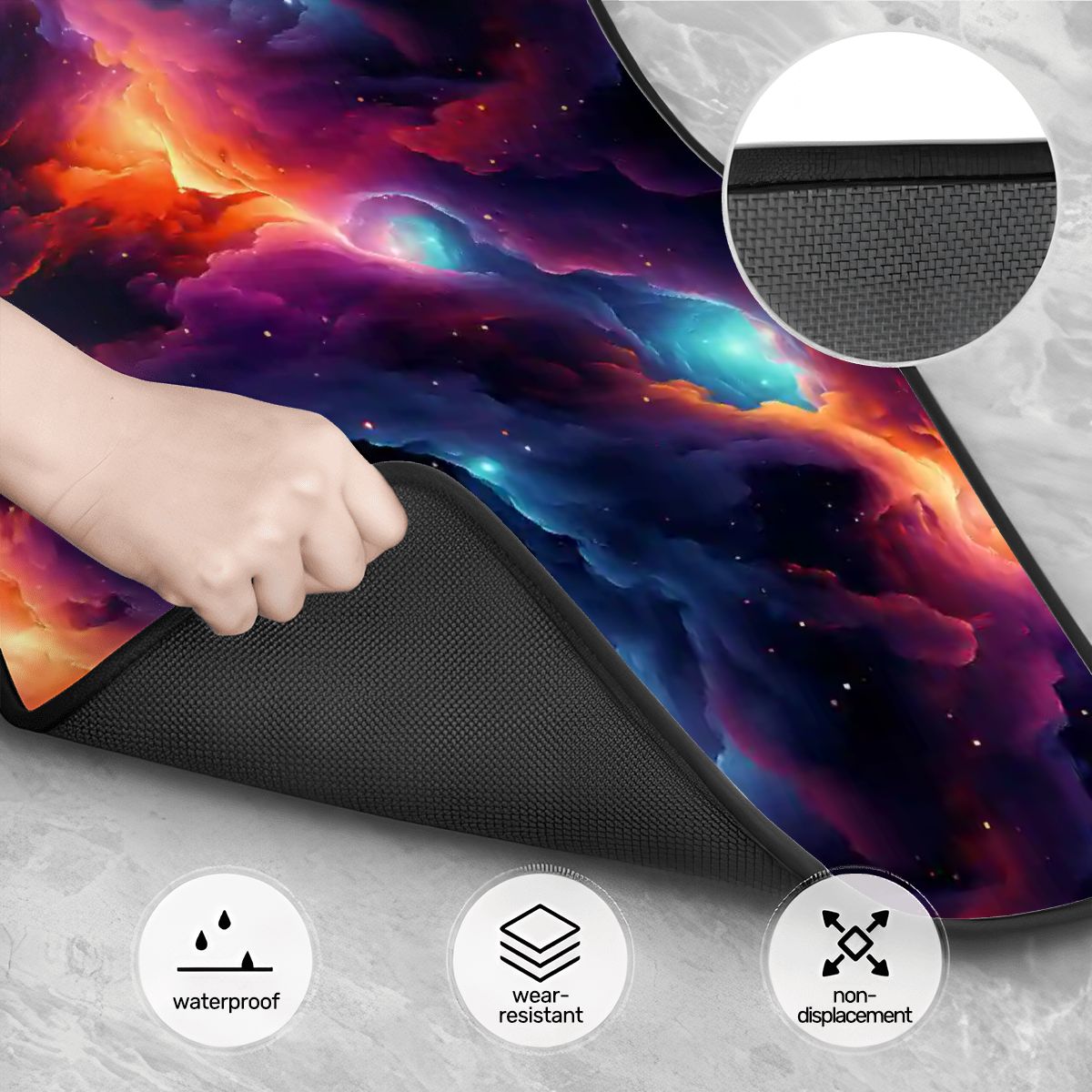 12 Galaxy / Outer Space Designs, 4 Piece Auto Floor Mats