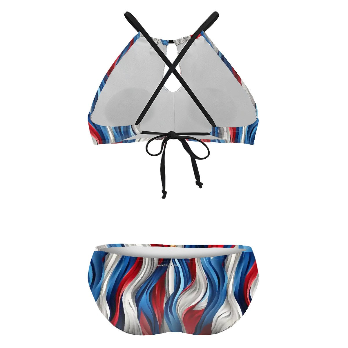 Patriot Donald Trump Dancing, Plus Size High-Waisted Bikini Customized Services