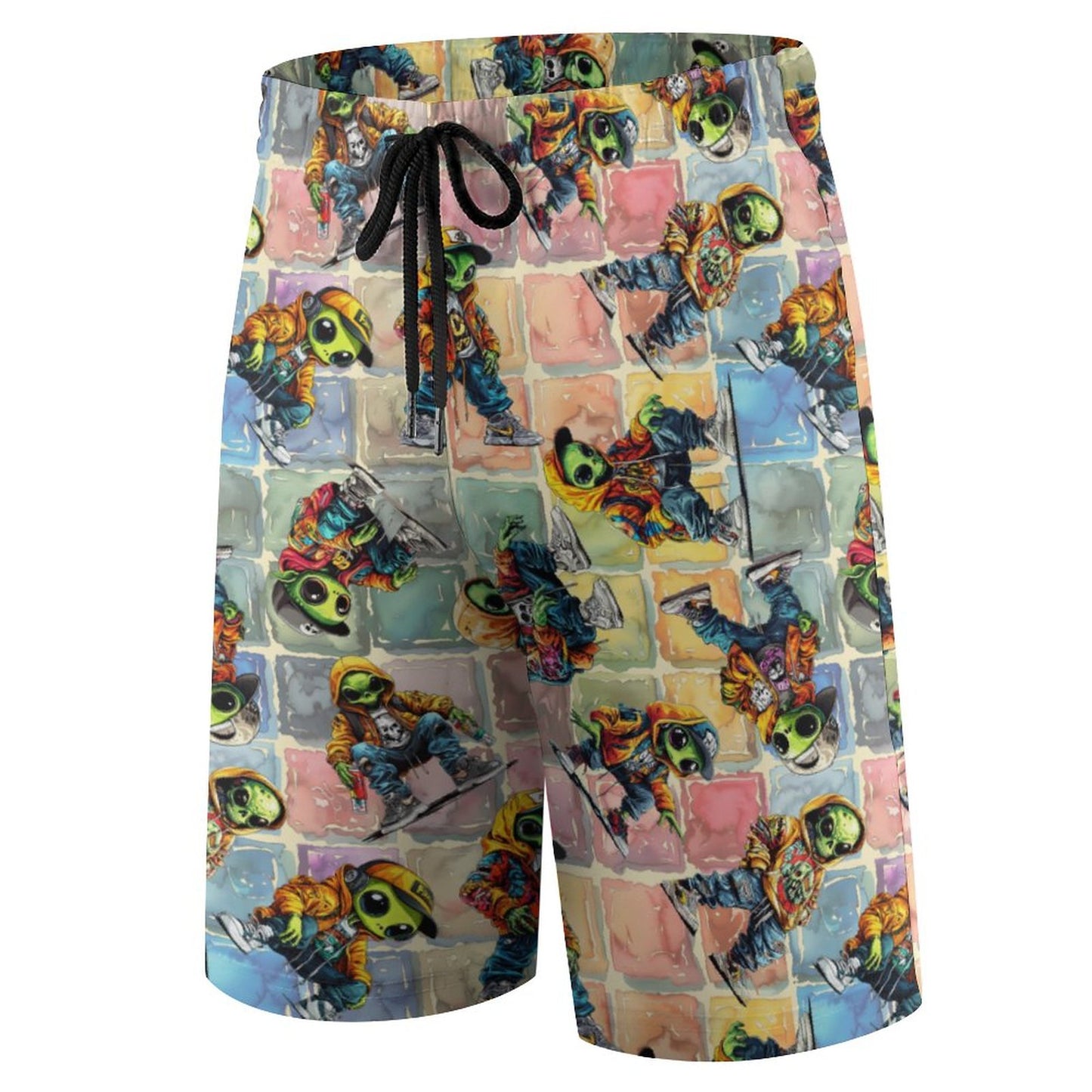 6 Alien Designs, Children’s Beach Pants, Swim Shorts