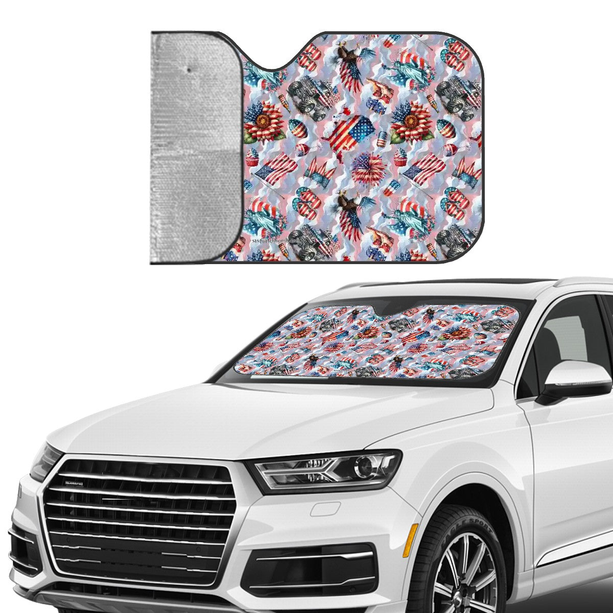 8 Patriot Designs, Auto Car Windshield Sun Shade