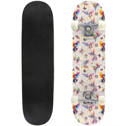 6 Fairy Designs, High Density 7 Layer Skateboard, Made In USA