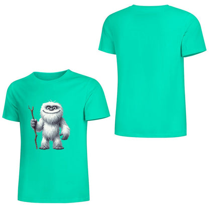 Bigfoot - Sasquatch Yeti Stick Short Sleeve Cotton T-Shirt
