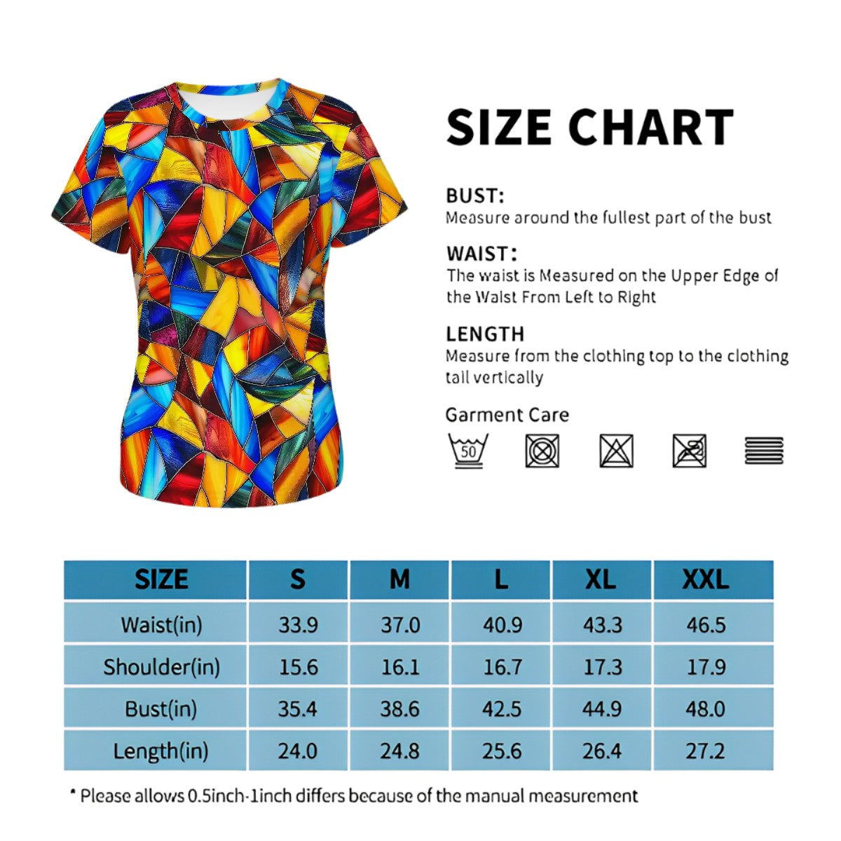 Women's Short-Sleeve T-Shirt, Deco Design