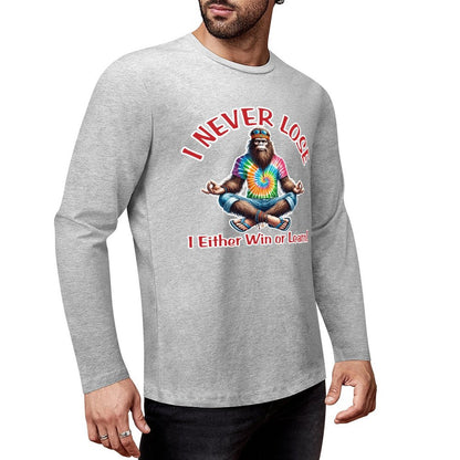 Bigfoot / Sasquatch "I never lose...", Cotton Unisex Long Sleeve T-shirt