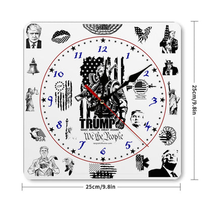 Donald Trump Badass, Square Wall Clock