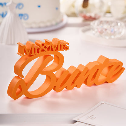 z Personalized 3D Print With Your Last Name, Mr & Mrs Family Name Wedding Decor Gifts