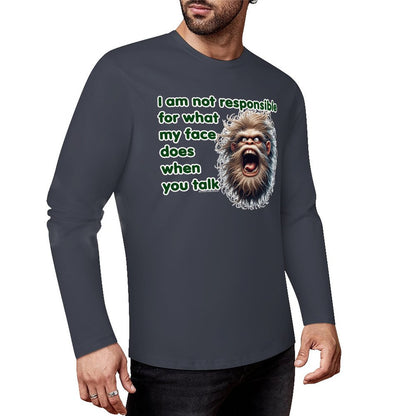 Bigfoot / Sasquatch "I am not responsible...", Cotton Unisex Long Sleeve T-shirt