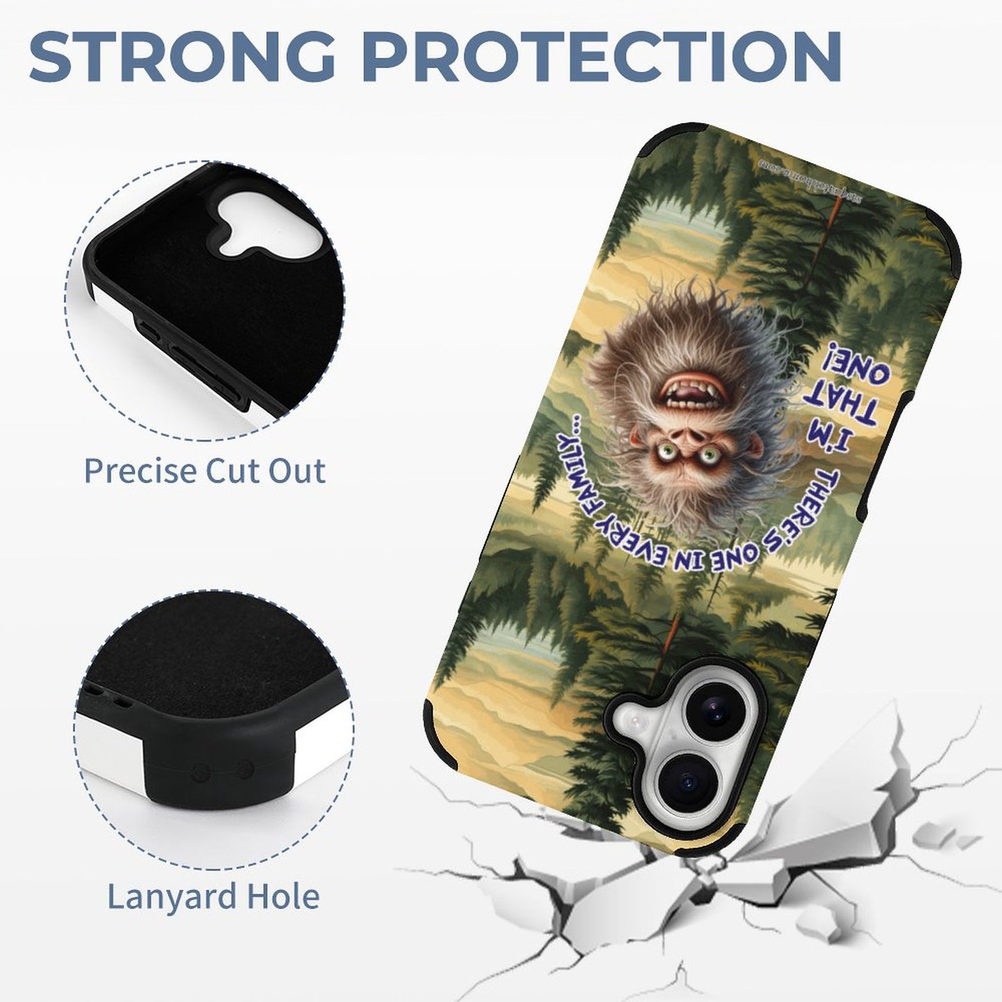 Bigfoot / Sasquatch "There's one in..", Microfiber iPhone 16 Cases
