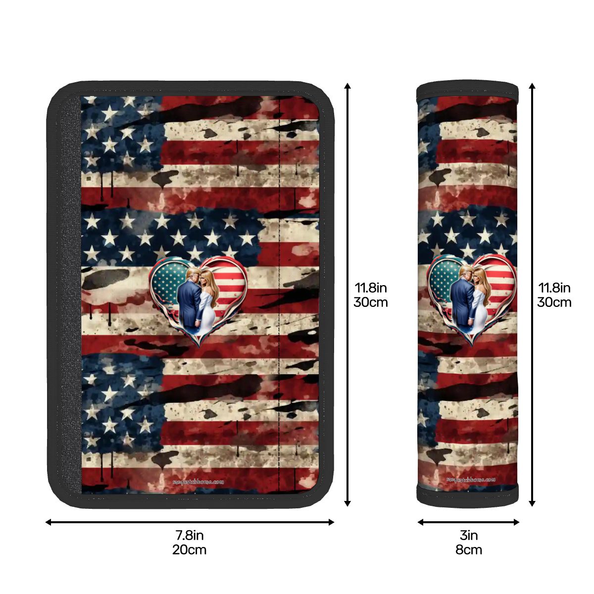 Donald & Melania Trump, Seat Belt Cover Pad For Adults 2 Pcs