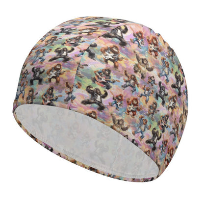 20 Bigfoot / Sasquatch Designs, Adult Swimming Cap