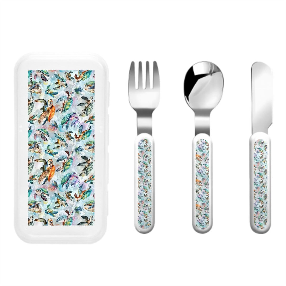 10 Animal Themed Kids Straight Handled Cutlery Set