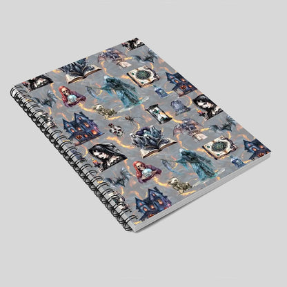 Awesome Misc Themed Spiral Notebooks, dragons, smurfs, zombies, outer space