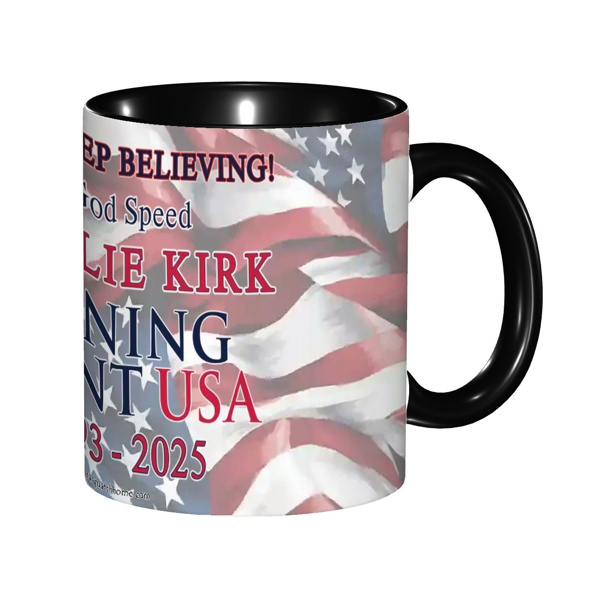 Charlie Kirk Memorial, Standard Colorful Coffee Mug (11oz) (Made in USA)