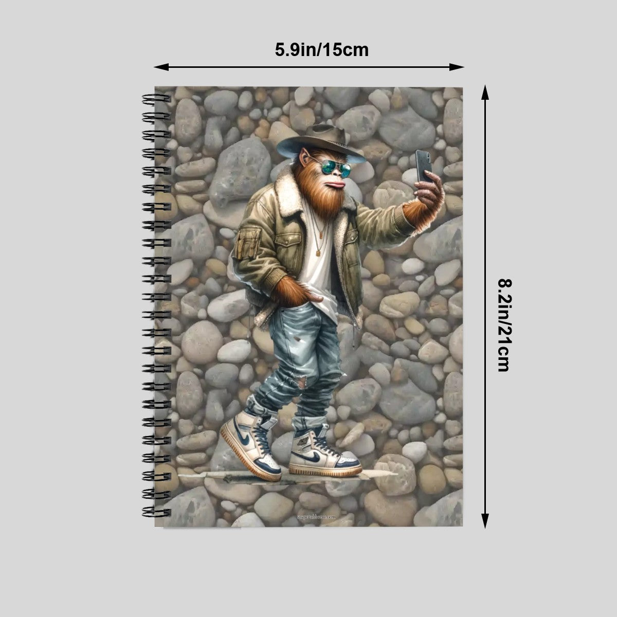 Bigfoot / Sasquatch Spiral Notebook