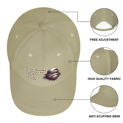Bigfoot, Sasquatch “Do Not Mistake..", Polyester Baseball Cap (Front Printing)