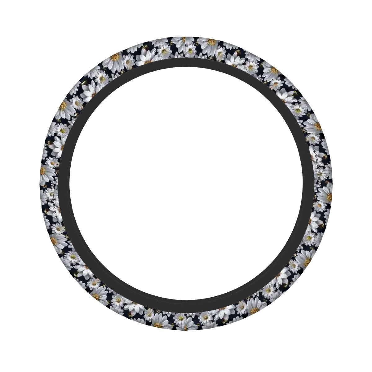 10 Flower Designs, Rugged Auto Steering Wheel Cover - 15"