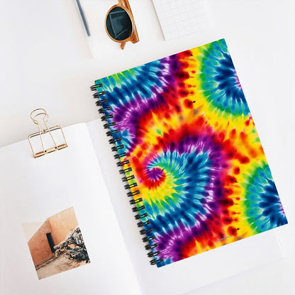 Tie Dye Themes Spiral Notebook, tie dye, notebook, spiral notebook