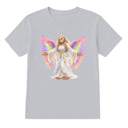 Bigfoot Sasquatch Rainbow Angel, Unisex Gildan 5000 Cotton T