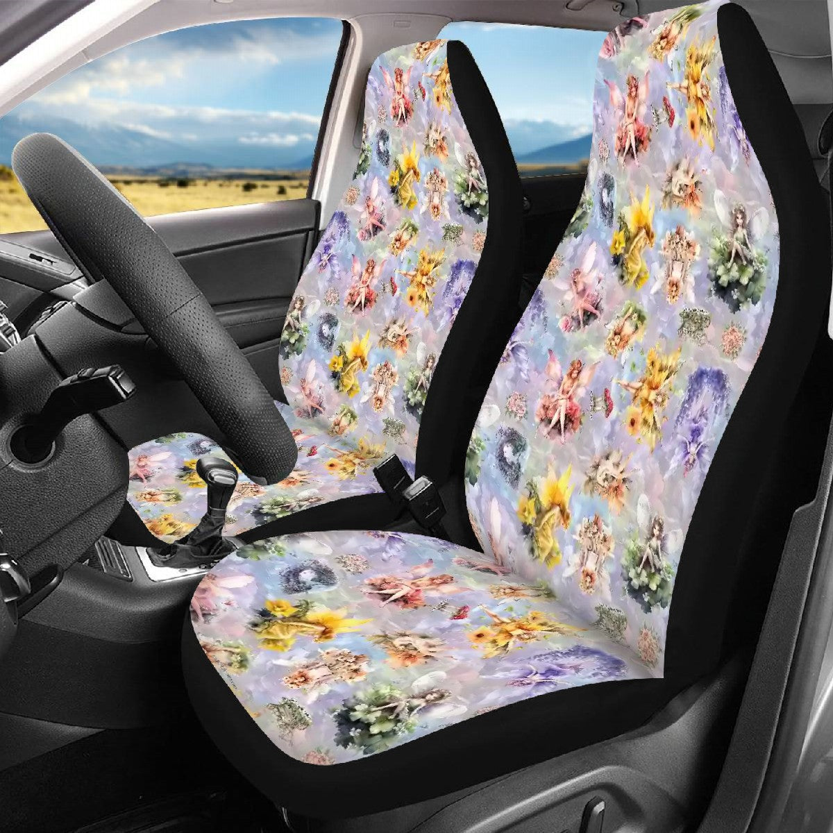 6 Fairy Designs, Set of 3 Auto Seat Covers