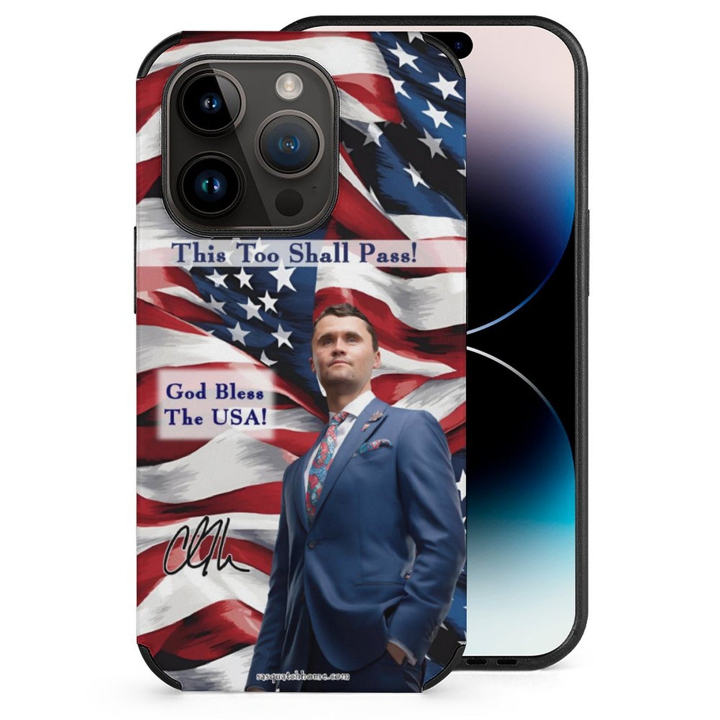 Charlie Kirk Memorial, Microfiber iPhone 14 Cases