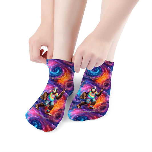 Hippie Bigfoot / Sasquatch, 8” Poly Ankle Socks