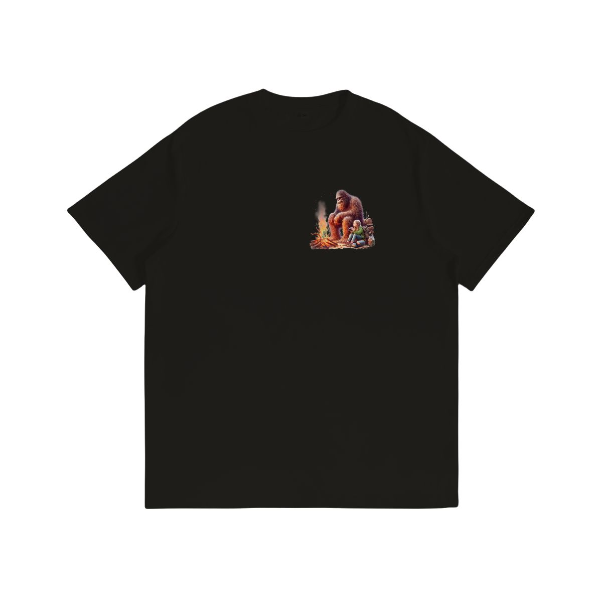 Sarcastic Sasquatch Short Sleeve 100% Cotton T-shirt- Double Sided