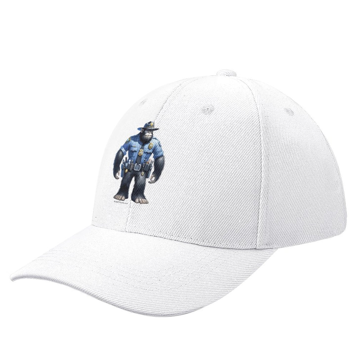 Bigfoot, Sasquatch Police Officer - Polyester Baseball Cap