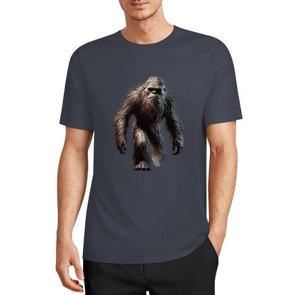 Bigfoot - Sasquatch Walking Short Sleeve Cotton T-Shirt