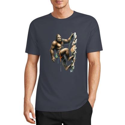 Bigfoot - Sasquatch Rock Climber Short Sleeve Cotton T-Shirt