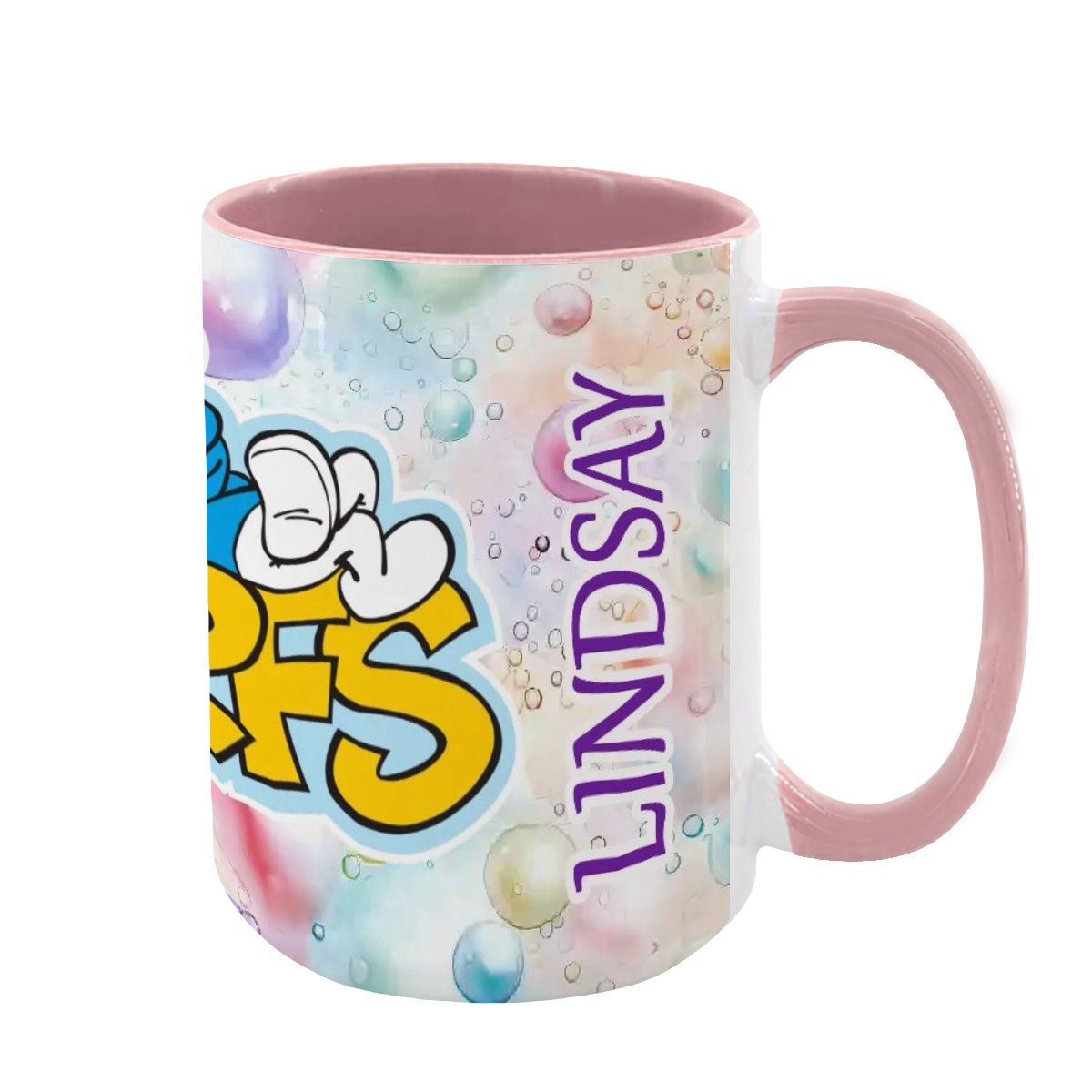 Smurfs Large 15 Ounce Colorful Mugs – Made In USA