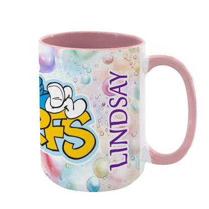 Smurfs Large 15 Ounce Colorful Mugs – Made In USA