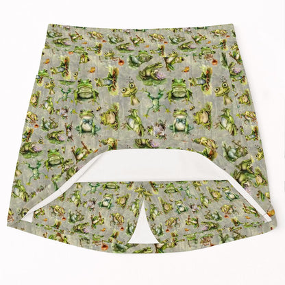 10 Animal Designs, Women’s Milk Silk Sports Skorts with Pockets