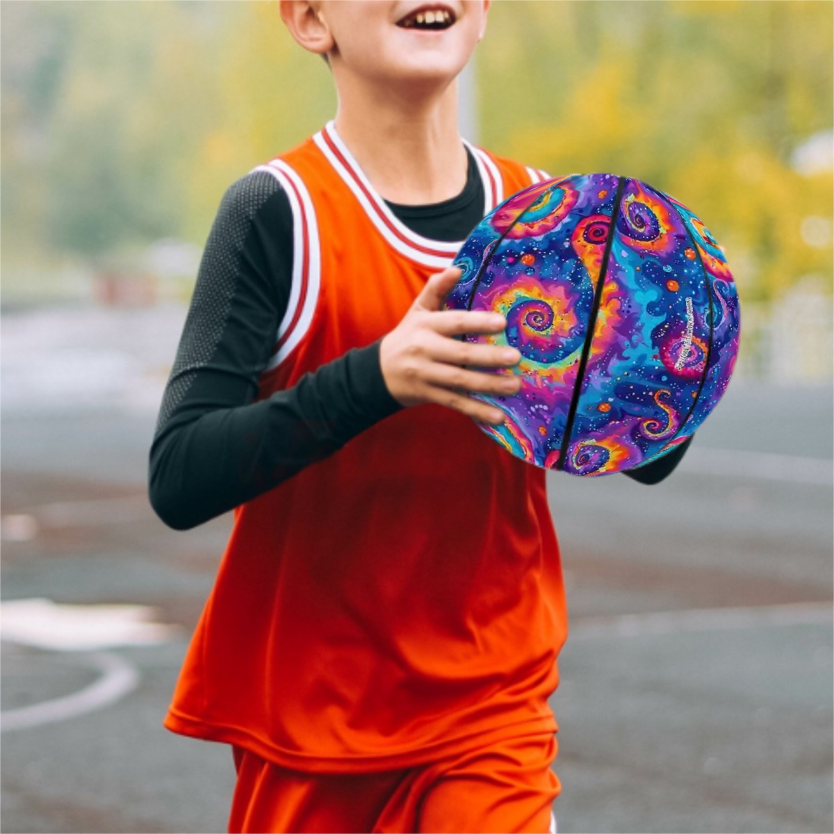 Psychedelic Design, Leather Basketball