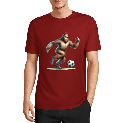 Bigfoot - Sasquatch Soccer (football) Short Sleeve Cotton T-Shirt
