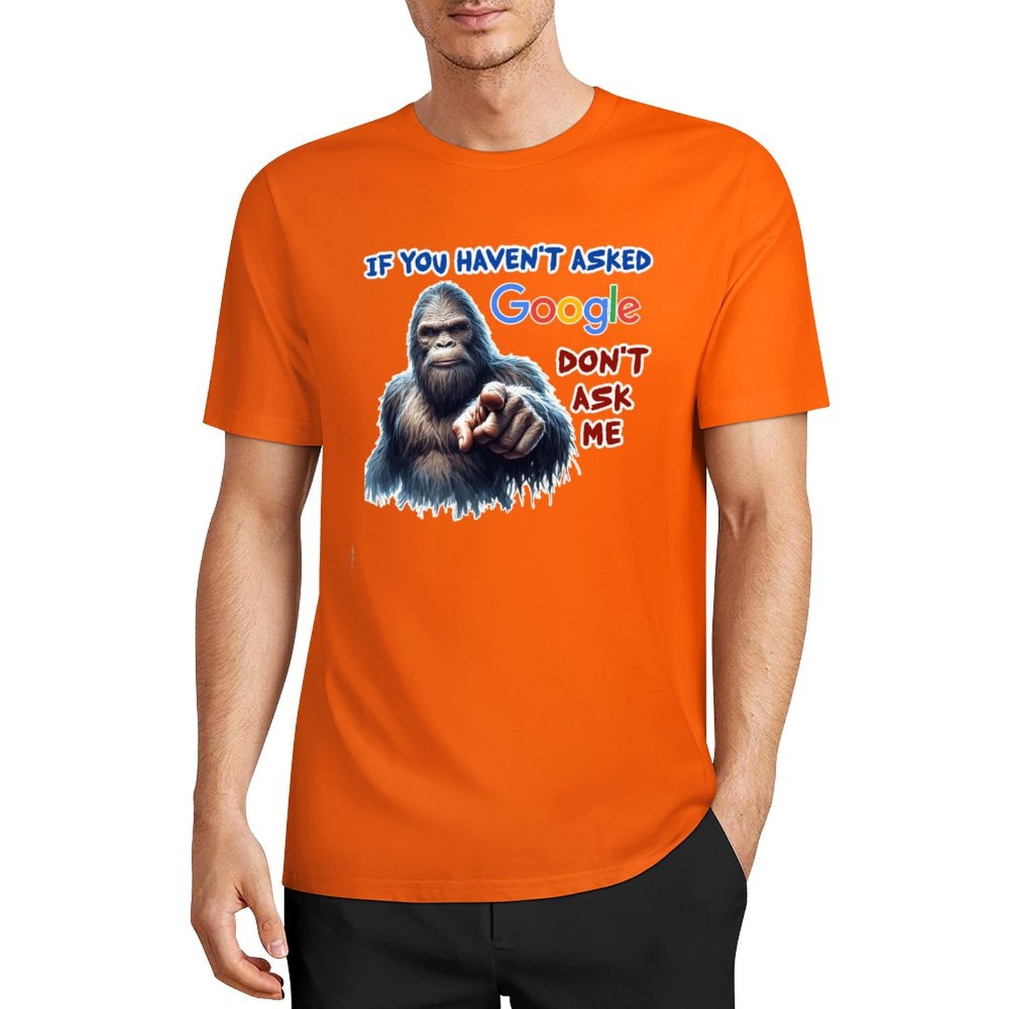 DTF 160gsm Cotton Men's Short Sleeve T-shirt (Front Printing)