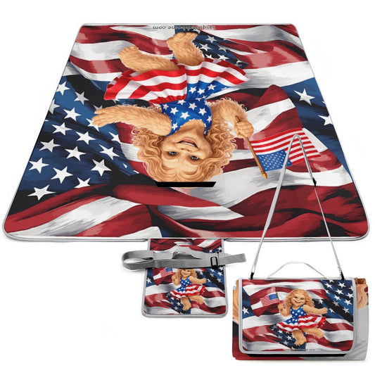 Foldable Zipper Picnic Mat- Blanket 58”x58” w/ Carry Straps