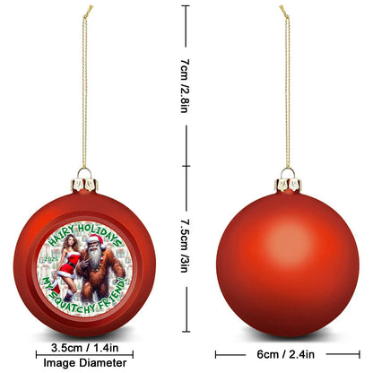 Sexy Sasquatch Gal, Christmas Ball Ornaments