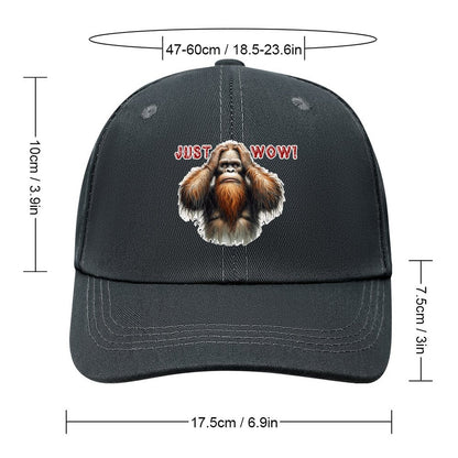 Bigfoot / Sasquatch “Just wow", Baseball Cap – 8 Colors