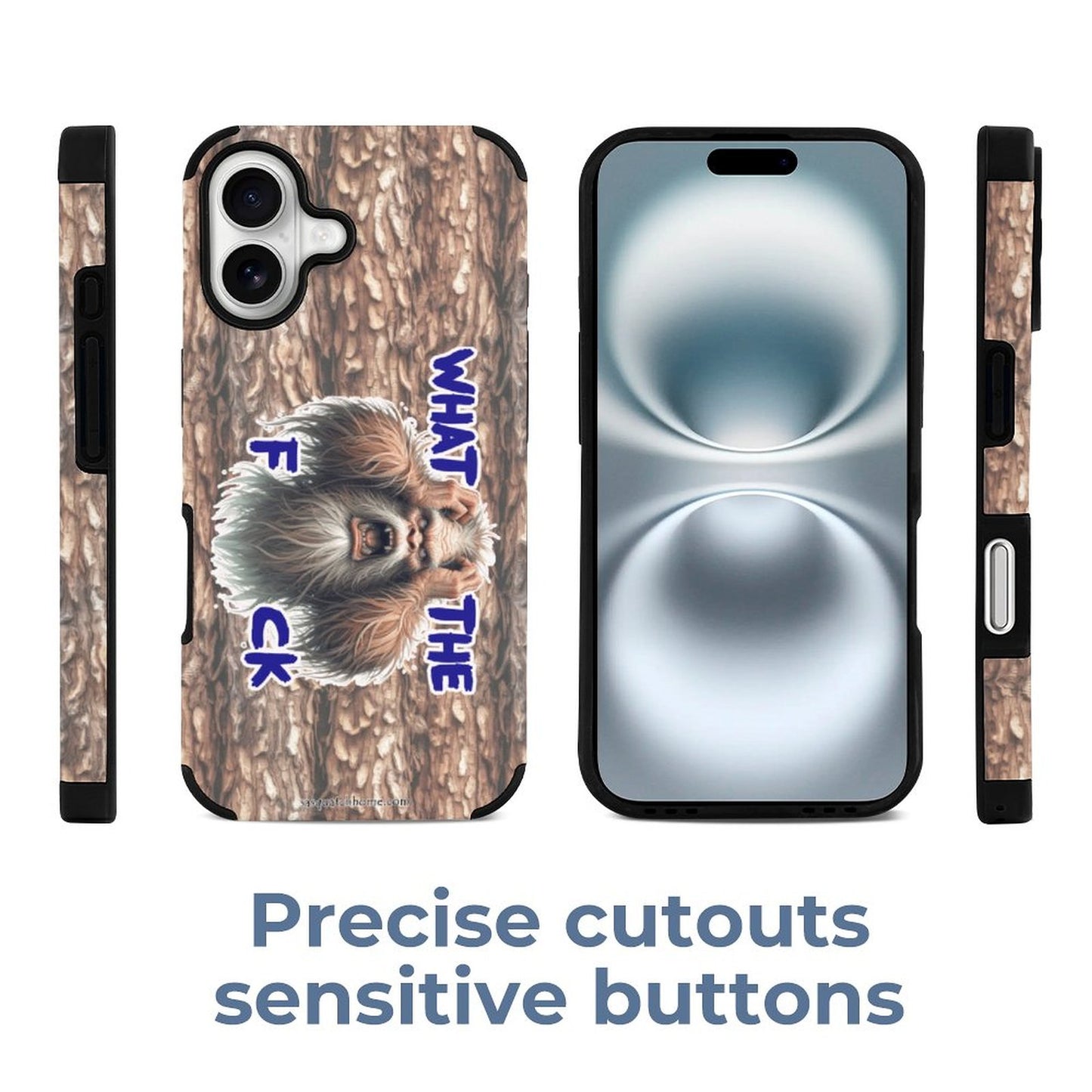 Bigfoot / Sasquatch "WTF", Microfiber iPhone Case for iPhone 16 Series