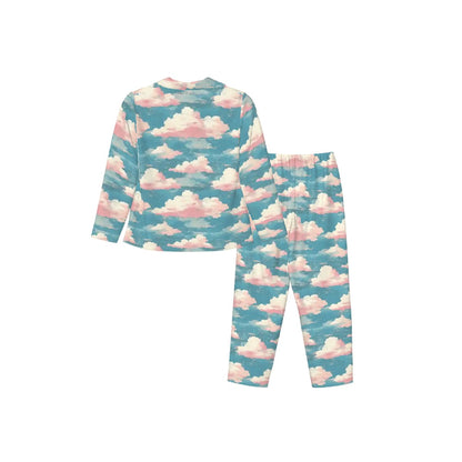 Teddy Bears on Clouds, Women’s Long Sleeved Pajama Set