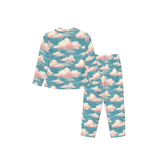 Teddy Bears on Clouds, Women’s Long Sleeved Pajama Set