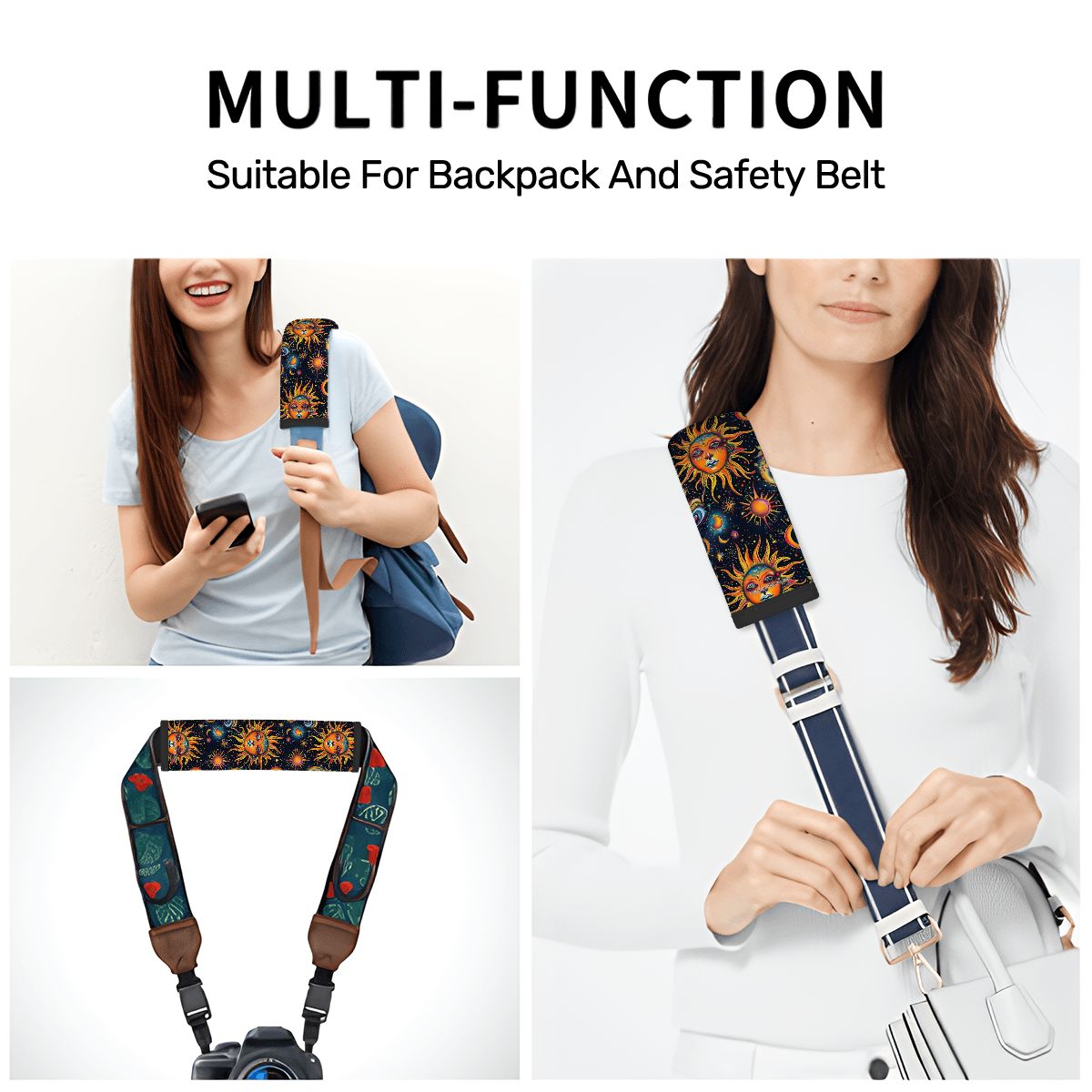 Astrology Design, Seat Belt Cover Pad For Adults 2 Pcs