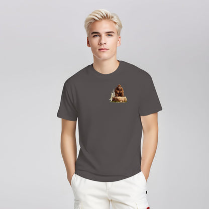 Sarcastic Sasquatch Short Sleeve 100% Cotton T-shirt- Double Sided