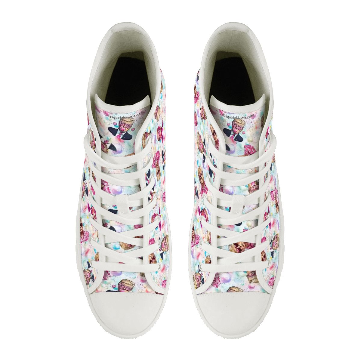 20 Donald Trump Designs, Women's High Top Canvas Shoes