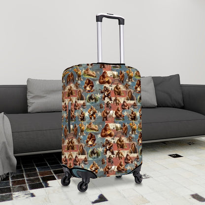 Summer Sasquatch Bigfoot Polyester Luggage Cover / Protector (With Belt)